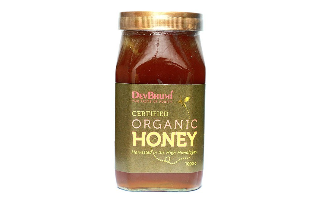 Devbhumi Certified Organic Honey    Glass Jar  1000 grams